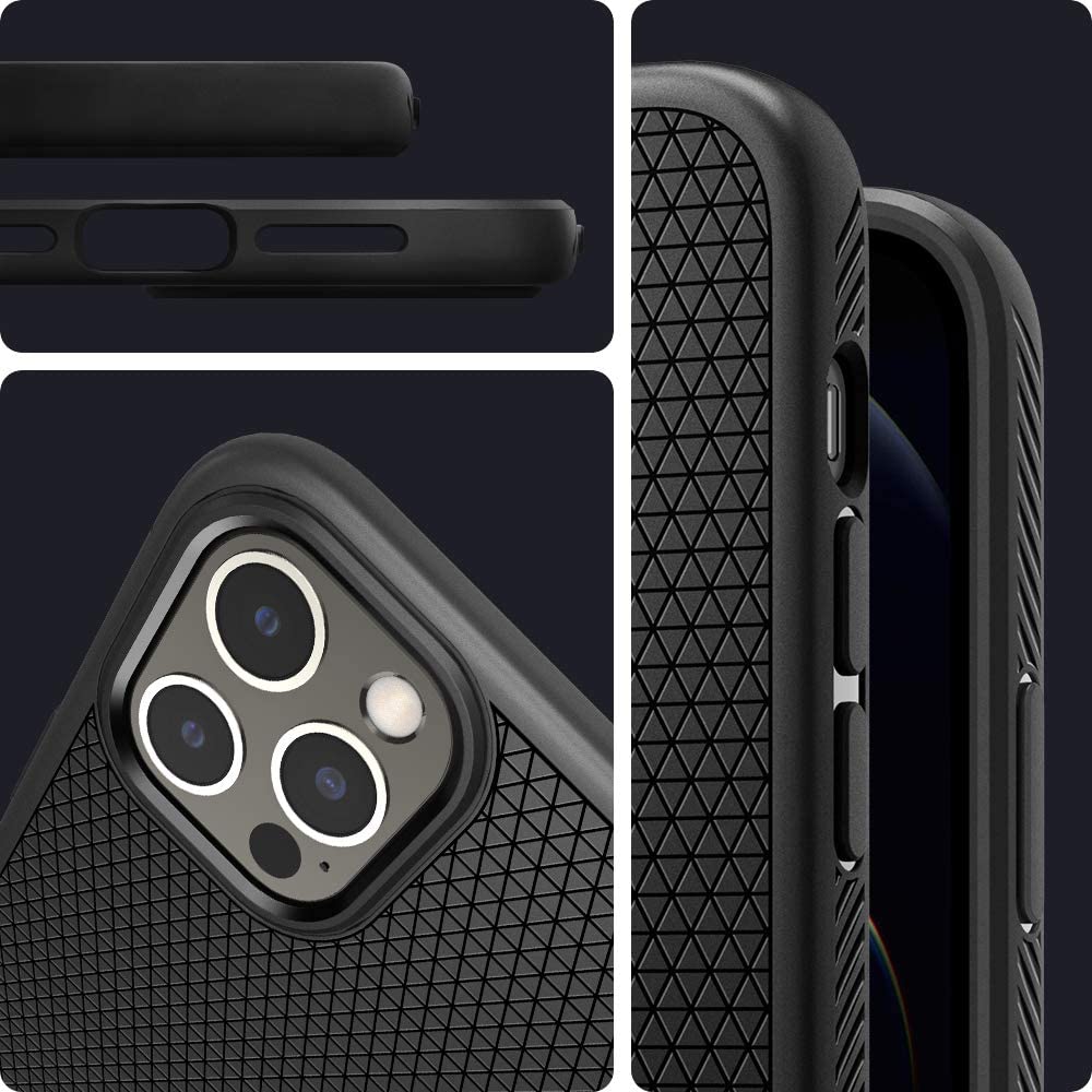 Spigen iPhone 12 Mini Case Liquid Air - Matte Black ACS01744