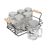 Gambar Oxone OX-036 Mason Mugs With Rack 7Pcs dari Oxone Official Kota Administrasi Jakarta Utara 4 Tokopedia