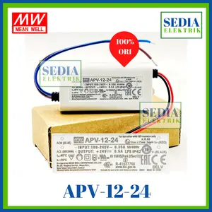 MEANWELL APV-12-24 Power Supply LED Driver APV 12 24 APV1224