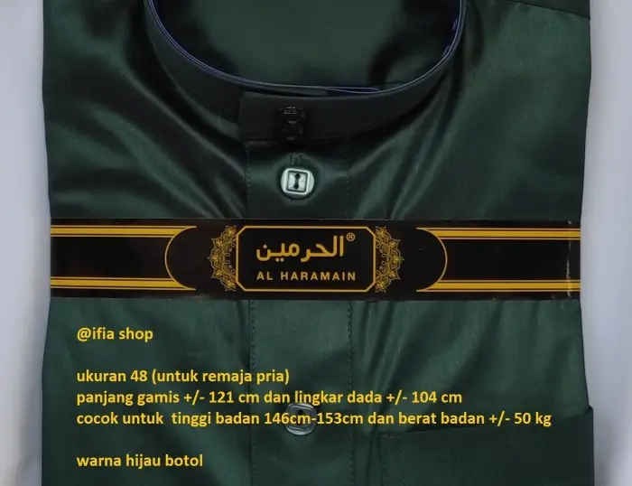 AL HARAMAIN 48-REMAJA | JUBAH GAMIS ARAB IMPOR AL HARAMAIN - POLIE