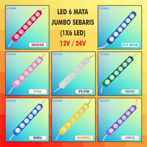Led 6 Titik jumbo 1 Baris 12V / 24V 6 Watt