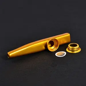 Kazoo Flute Bahan Aluminium Warna Silver untuk Hadiah Anak