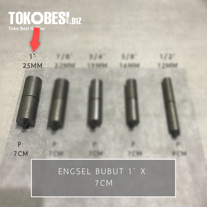 Gambar Engsel bubut 1" (25mm) x 7cm ( bh) dari Tokobesi Biz Kota Bandung Tokopedia