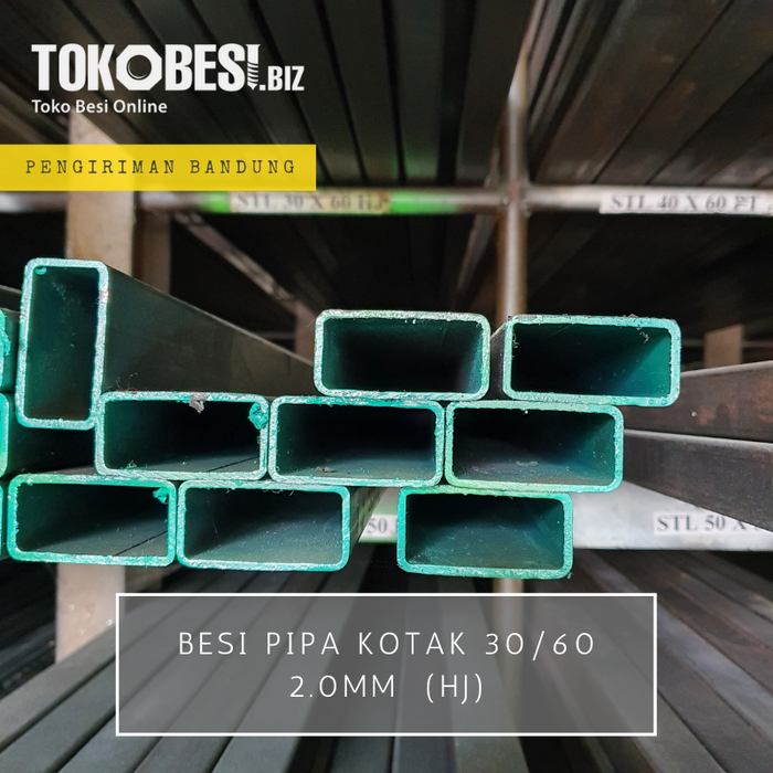 Gambar Besi Pipa Kotak 30/60 2.0mm (hj) dari Tokobesi Biz Kota Bandung Tokopedia