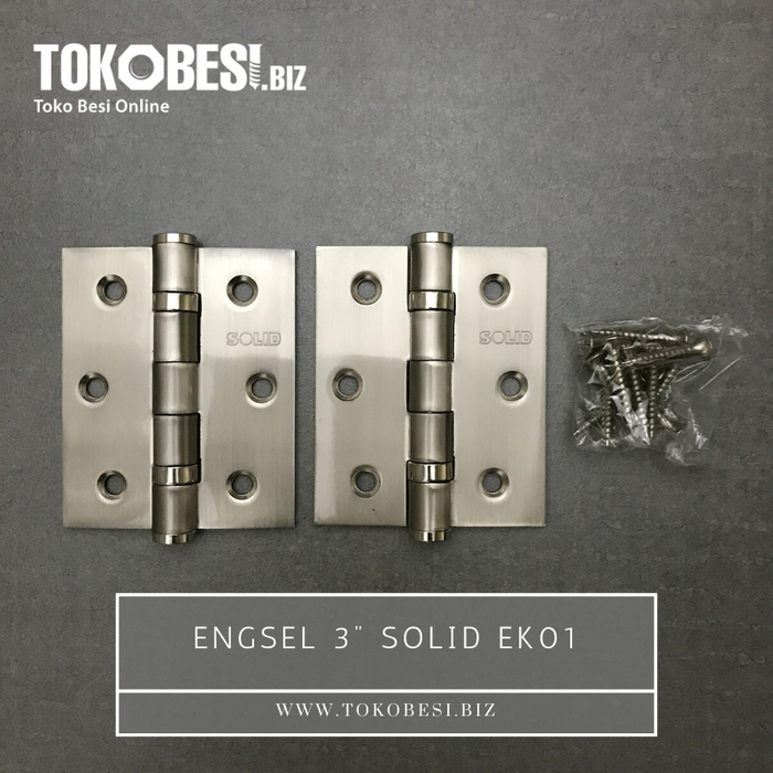 Gambar Engsel 3" SOLID EK01 (isi2/kotak) dari Tokobesi Biz Kota Bandung Tokopedia
