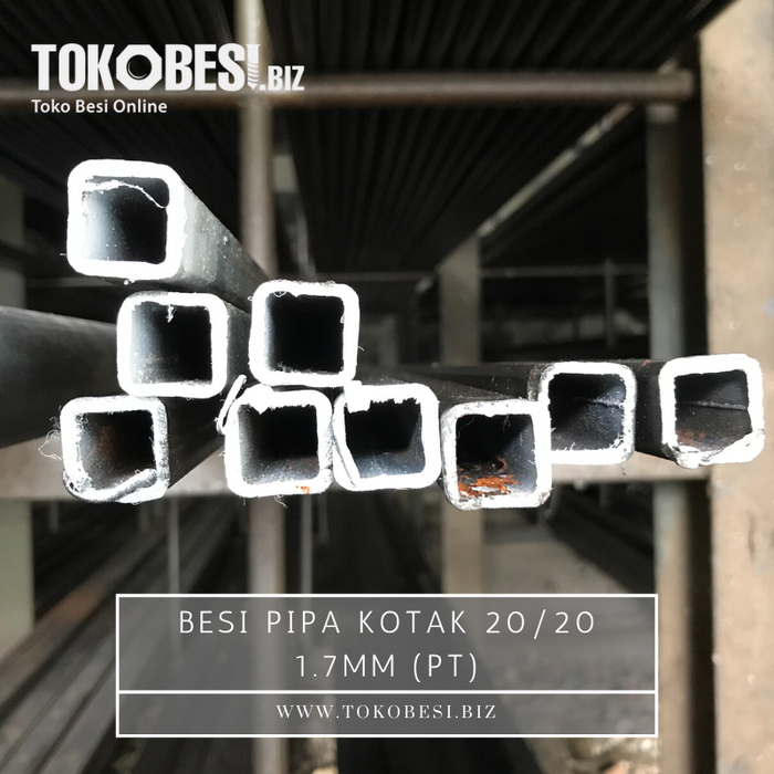 Gambar Besi Pipa Kotak 20/20 1.7mm (pt) dari Tokobesi Biz Kota Bandung Tokopedia