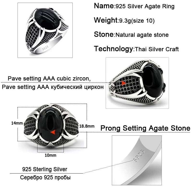 Cincin Batu Akik Black Onix Agate Hitam Pekat Elegan Berkelas 2