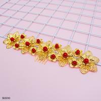 Gambar Aksesoris Sanggul Rambut Prewedding China l Sirkam Emas Lenka - SRE010 - Gold dari Lenka Wedding Shop Kota Surabaya 5 Tokopedia