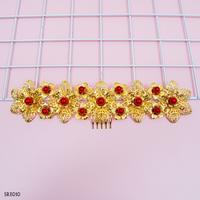 Gambar Aksesoris Sanggul Rambut Prewedding China l Sirkam Emas Lenka - SRE010 - Gold dari Lenka Wedding Shop Kota Surabaya 1 Tokopedia