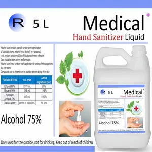 Hand Sanitizer 5 Liter Cair Medical Alkohol 75% Disinfektan Kualitas Terjamin Wangi Buah Segar Higieneis dan Jernih