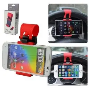 Car Steer Wheel Socket Holder Stir Mobil Lazypod Socket Phone