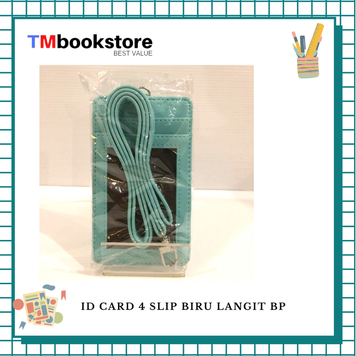 Gambar ID CARD 4 SLIP BIRU LANGIT BP dari TMbookstore Best Value Kota Bekasi Tokopedia