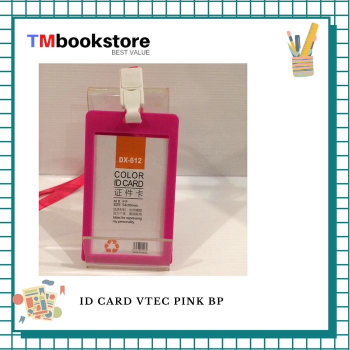 Gambar ID CARD VTEC PINK BP dari TMbookstore Best Value Kota Depok Tokopedia