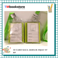 Gambar ID CARD KACA AKRILIK HIJAU ST BP dari TMbookstore Best Value Kota Bekasi 1 Tokopedia