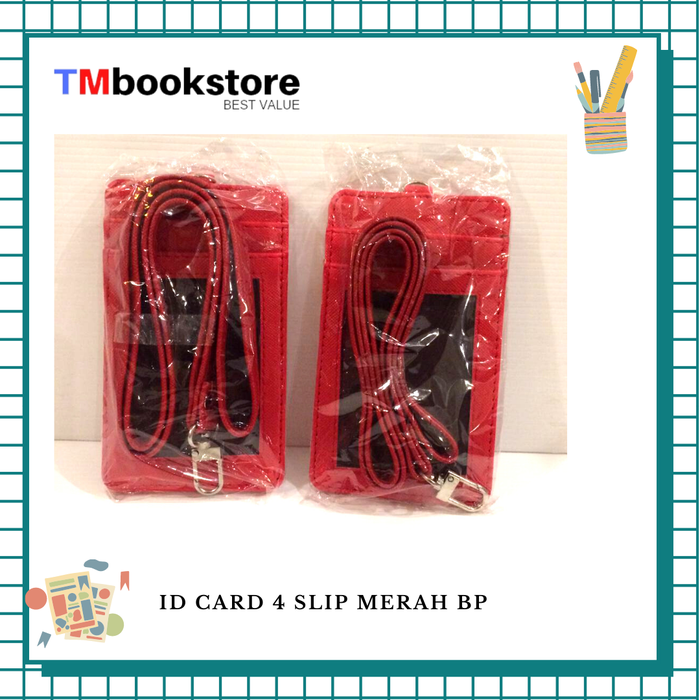 Gambar ID CARD 4 SLIP MERAH BP TMBOOKSTORE dari TMbookstore Best Value Kota Depok Tokopedia