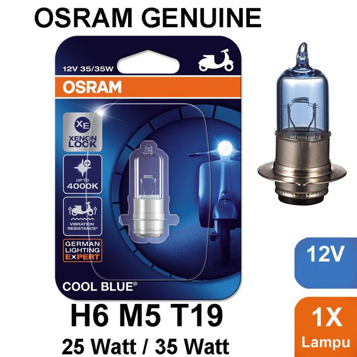Gambar Lampu Motor OSRAM COOL BLUE XEON H6 M5 T19 35W Blade Helm dari bohlamhid Kota Tangerang Tokopedia