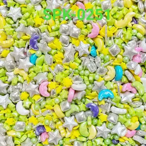 SPK-0251 Sprinkles sprinkle springkel 1kg hijau perak idul fitri natal