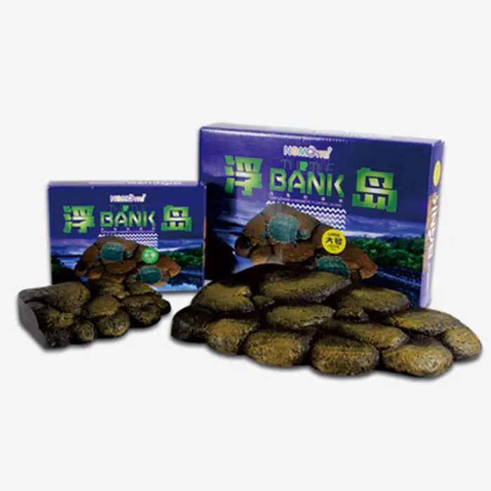 Turtle Bank Rock Corner L 26x17cm Tempat Jemur Kura Sudut Batu NS-79 0