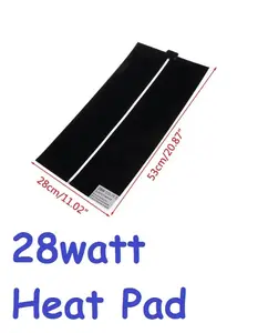 28w Heat Mat Reptile Tortoise Pemanas Kandang Reptil Kura 28x53cm