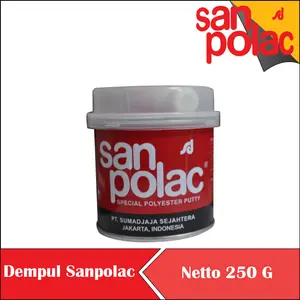DEMPUL SANPOLAC SAN POLAC 250 GRAM DEMPUL PLASTIK MOBIL MOTOR BE