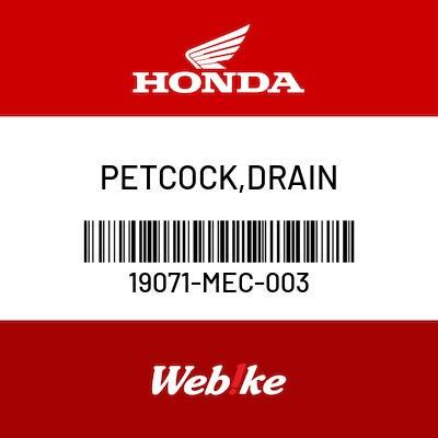 PETCOCK, DRAIN 19071-MEC-003 CB650F OEM / Suku Cadang Asli Honda