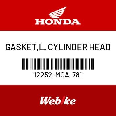 Gambar GASKET, L. CYLINDER HEAD 12252-MCA-781 GOLDWING OEM part Honda dari Webike Indonesia Kota Administrasi Jakarta Selatan Tokopedia