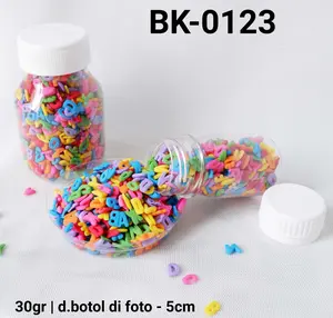 BK-0123 Sprinkles sprinkle sprinkel 30 gram huruf abjad