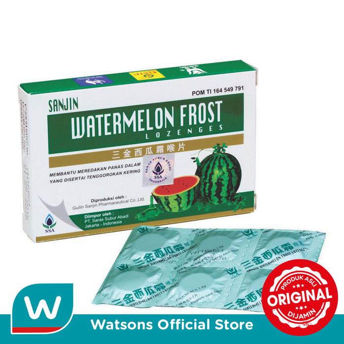 Gambar Chinese Medicine Watermelon Frost Lozenges 12 tablet dari Watsons Indonesia Official Store Kab. Tangerang Tokopedia