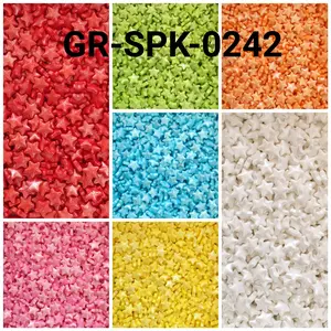 GR-SPK-0242 Sprinkles sprinkle sprinkel 1kg bintang orange pink merah