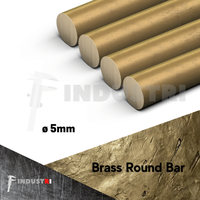 Gambar AS kuningan diameter 5mm | ROD Brass Round Bar per 50 cm dari Findustri Kota Tangerang 1 Tokopedia