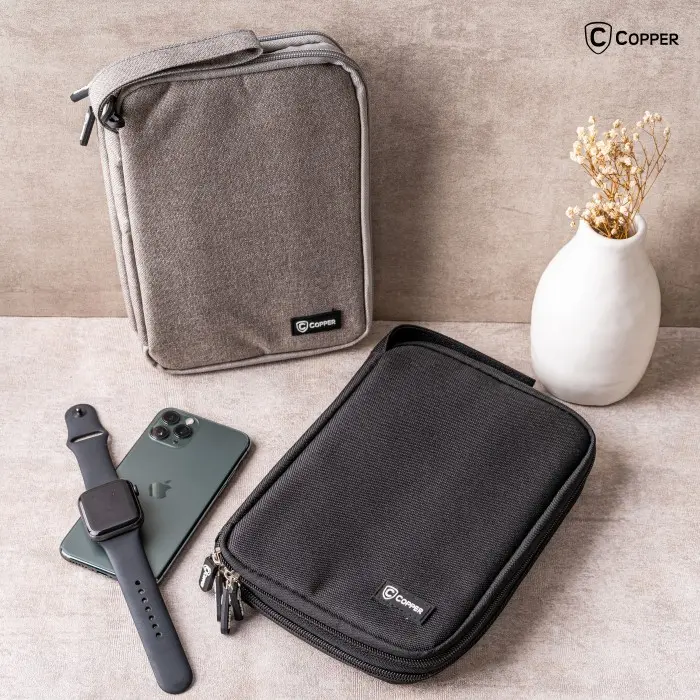 COPPER Tas Gadget Double Layer Powerbank Waterproof / Travel Organizer 0