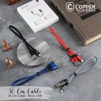 Gambar COPPER Kabel Data Powerbank 30cm|Fast Charging|Quick Charging - Micro - Hitam dari Copper Samarinda Official Kota Samarinda 2 Tokopedia