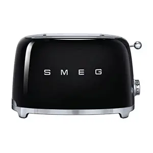 SMEG 2 Slice Toaster, 50's Retro Style Aesthetic Black