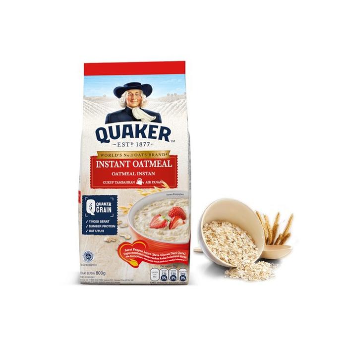 Gambar QUAKER INSTANT OATMEAL BAG 800 GR dari AEON Official Shop Kota Administrasi Jakarta Timur Tokopedia