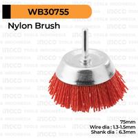 Gambar Nylon Cup Brush (Bor 3") INGCO WB30755 Sikat Mangkok Abrasive Plastik dari INGCO Tools by GUNKA Kota Tangerang Selatan 1 Tokopedia