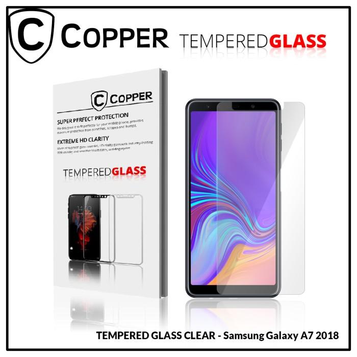 Gambar COPPER TG FULL CLEAR Kompatible Untuk - Samsung A7 2018 - TEMPERED GLASS FULL CLEAR dari Copper.Medan Kota Medan Tokopedia