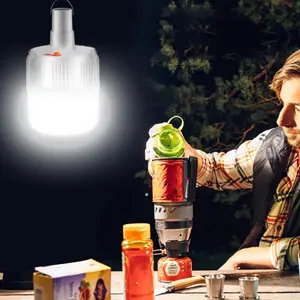 Lampu Camping outdoor Gantung Bohlam LED / lampu emergency USB charger