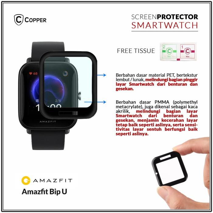Gambar COPPER Antigores Kompatibel Untuk Amazfit Bip U - COPPER Polymer Nano PMMA Anti Gores dari Copper.Medan Kota Medan Tokopedia