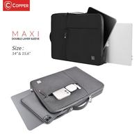 Gambar COPPER Maxi Double Layer Sleeve 14" & 15.6"/Tas Laptop Maxi Waterproof - Hitam, 15.6 dari Copper Surabaya Kota Surabaya 3 Tokopedia