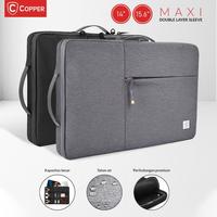 Gambar COPPER Maxi Double Layer Sleeve 14" & 15.6"/Tas Laptop Maxi Waterproof - Hitam, 15.6 dari Copper Surabaya Kota Surabaya 1 Tokopedia