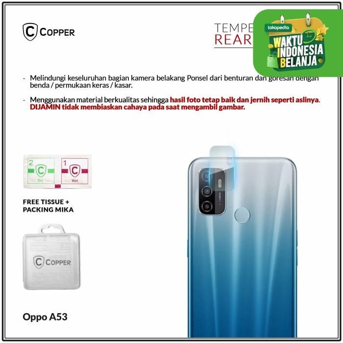 Gambar COPPER Tempered Glass Kamera - kompatibel untuk Oppo A53 dari Copper Samarinda Official Kota Samarinda Tokopedia