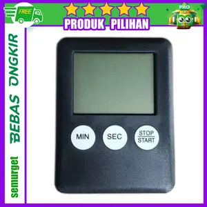 Mini Timer Digital Dapur - Hitam