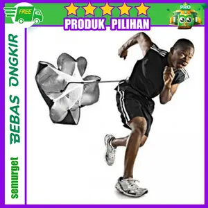 Speed Chute Speed Training Resistance Parachute - Hitam