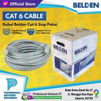 Gambar Kabel BELDEN CAT6 50 Meter Siap Pakai / Kabel LAN CAT 6 50Meter - 50m dari Profesional Network Kota Administrasi Jakarta Pusat 5 Tokopedia