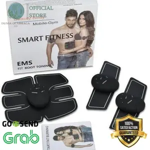 Alat Stimulator Terapi EMS Otot Six Pack ABS Abdominal Smart Fitness