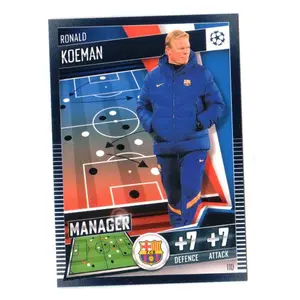 Kartu Bola 2020 Topps Match Attax 101 Ronald Koeman Manager Base
