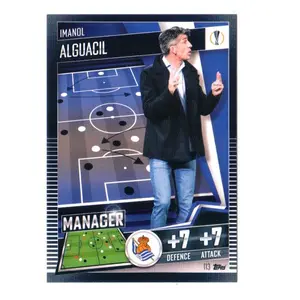 Kartu Bola 2020 Topps Match Attax 101 Imanol Alguacil Manager Base