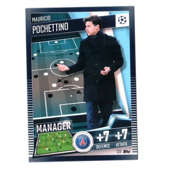 Kartu Bola 2020 Topps Match Attax 101 Mauricio Pochettino Manager Base