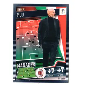 Kartu Bola 2020 Topps Match Attax 101 Stefano Pioli Manager Base