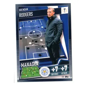 Kartu Bola 2020 Topps Match Attax 101 Brendan Rodgers Manager Base